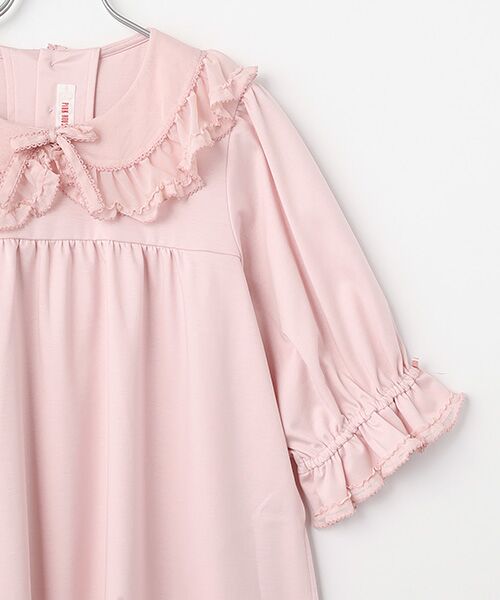 PINK HOUSE / ピンクハウス ミニ丈・ひざ丈ワンピース | チュール襟付きワンピース | 詳細3