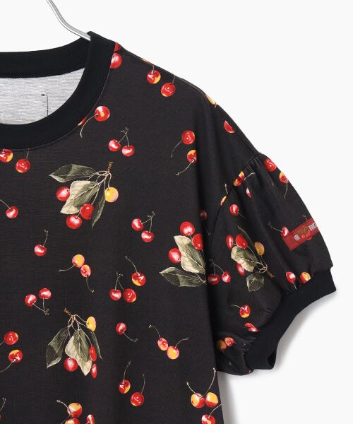 PINK HOUSE / ピンクハウス ミニ丈・ひざ丈ワンピース | さくらんぼプリントカットソーワンピース | 詳細2