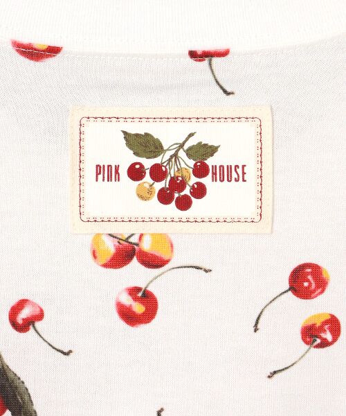 PINK HOUSE / ピンクハウス ミニ丈・ひざ丈ワンピース | さくらんぼプリントカットソーワンピース | 詳細8