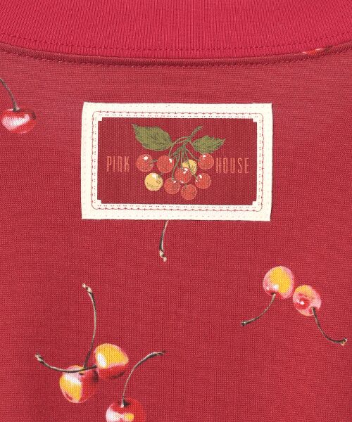 PINK HOUSE / ピンクハウス ミニ丈・ひざ丈ワンピース | さくらんぼプリントカットソーワンピース | 詳細9