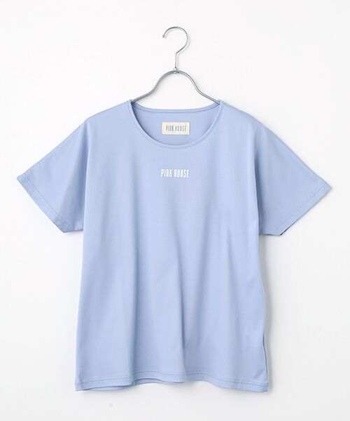 PINK HOUSE / ピンクハウス カットソー | ロゴプリントカットソー（アクアマリン）