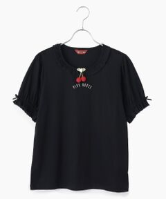 PINK HOUSE / ピンクハウス カットソー | チェリーモチーフ付きカットソー