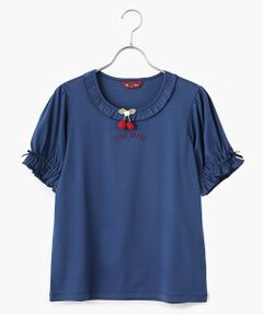 PINK HOUSE / ピンクハウス カットソー | チェリーモチーフ付きカットソー