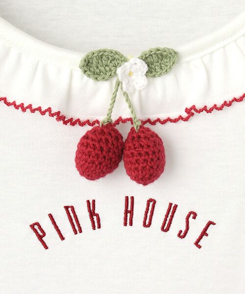 PINK HOUSE / ピンクハウス カットソー | チェリーモチーフ付きカットソー | 詳細2