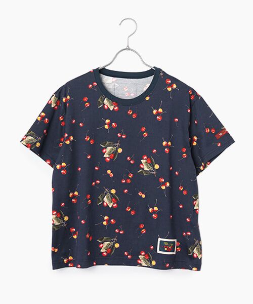 PINK HOUSE / ピンクハウス カットソー | さくらんぼプリントカットソー（ネイビー）