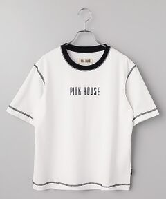 PINK HOUSE / ピンクハウス カットソー | 配色ロゴプリントカットソー