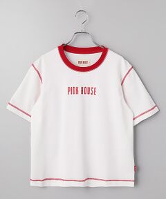 PINK HOUSE / ピンクハウス カットソー | 配色ロゴプリントカットソー