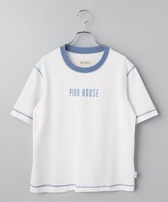 PINK HOUSE / ピンクハウス カットソー | 配色ロゴプリントカットソー