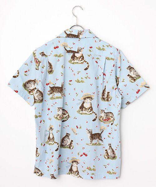 PINK HOUSE / ピンクハウス シャツ・ブラウス | さくらんぼの丘のねこプリントシャツブラウス | 詳細3