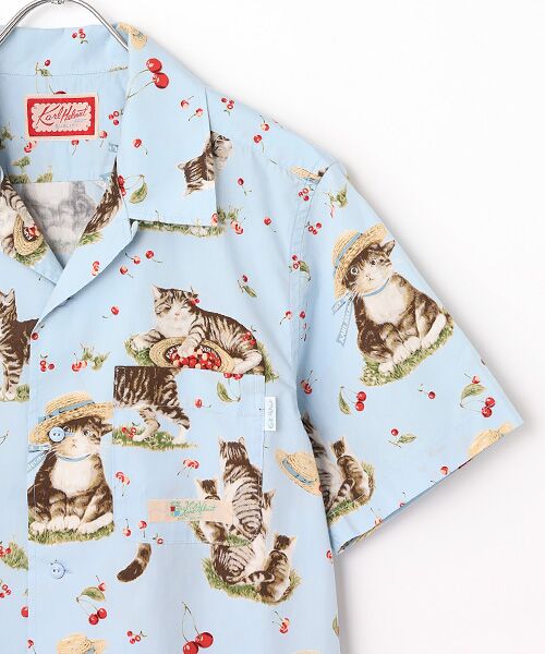 PINK HOUSE / ピンクハウス シャツ・ブラウス | さくらんぼの丘のねこプリントシャツブラウス | 詳細4