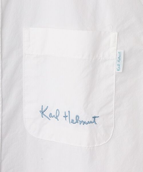 PINK HOUSE / ピンクハウス シャツ・ブラウス | ロゴワンポイント刺繍入りシャツブラウス | 詳細2