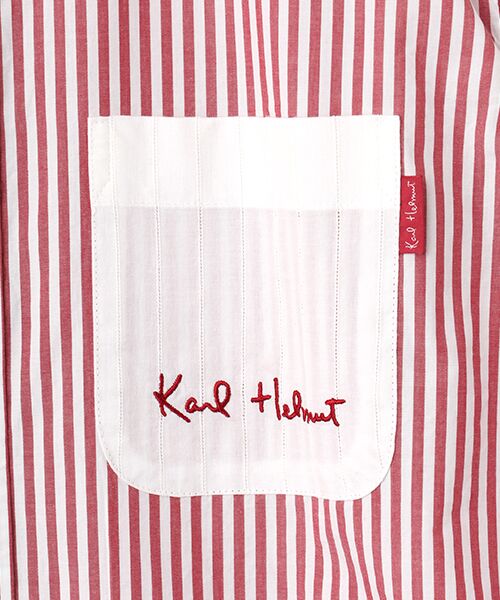 PINK HOUSE / ピンクハウス シャツ・ブラウス | ロゴワンポイント刺繍入りシャツブラウス | 詳細4