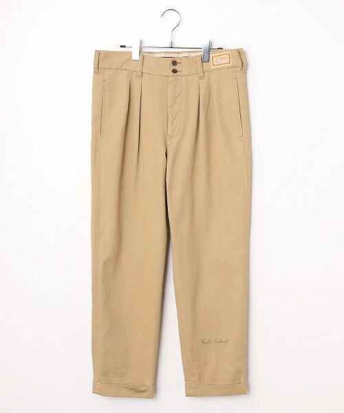 PINK HOUSE / ピンクハウス その他パンツ | ロゴワンポイント刺繍入りタックパンツ（ベージュ）