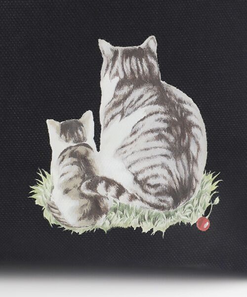 PINK HOUSE / ピンクハウス トートバッグ | さくらんぼの丘のねこプリント2WAYバッグ | 詳細1