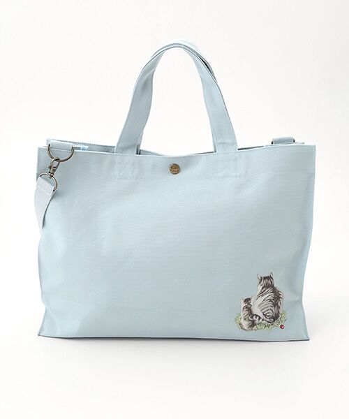 PINK HOUSE / ピンクハウス トートバッグ | さくらんぼの丘のねこプリント2WAYバッグ | 詳細5