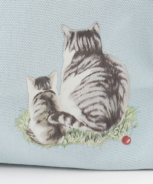 PINK HOUSE / ピンクハウス トートバッグ | さくらんぼの丘のねこプリント2WAYバッグ | 詳細9