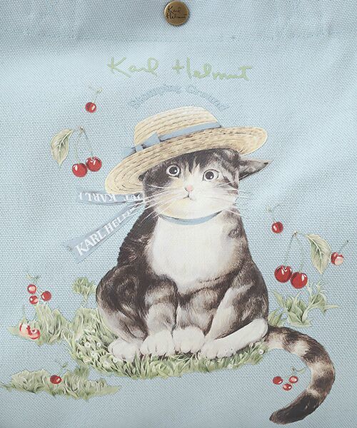 PINK HOUSE / ピンクハウス トートバッグ | さくらんぼの丘のねこプリント2WAYバッグ | 詳細10