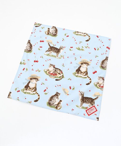 PINK HOUSE / ピンクハウス バンダナ・スカーフ | さくらんぼの丘のねこプリントバンダナ | 詳細1