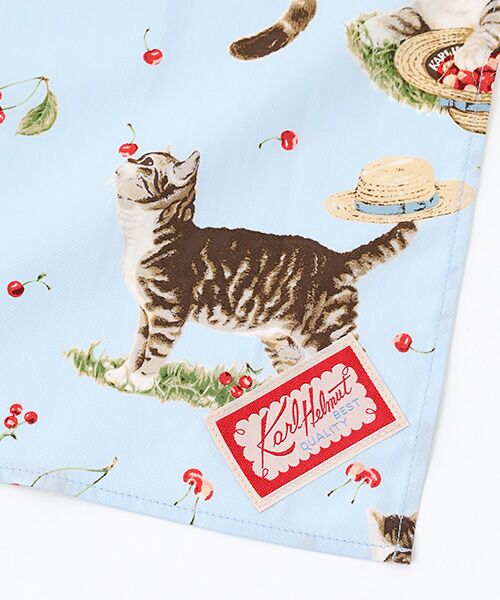 PINK HOUSE / ピンクハウス バンダナ・スカーフ | さくらんぼの丘のねこプリントバンダナ | 詳細2