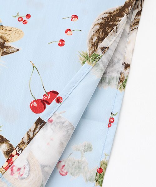 PINK HOUSE / ピンクハウス バンダナ・スカーフ | さくらんぼの丘のねこプリントバンダナ | 詳細3