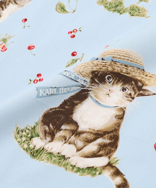 PINK HOUSE / ピンクハウス バンダナ・スカーフ | さくらんぼの丘のねこプリントバンダナ | 詳細4