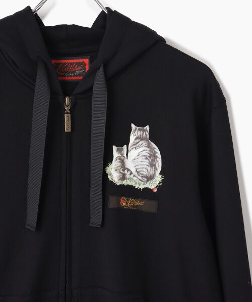 PINK HOUSE / ピンクハウス パーカー | さくらんぼの丘のねこプリントパーカー | 詳細2