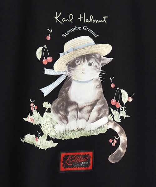 PINK HOUSE / ピンクハウス パーカー | さくらんぼの丘のねこプリントパーカー | 詳細6