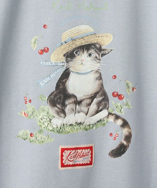 PINK HOUSE / ピンクハウス パーカー | さくらんぼの丘のねこプリントパーカー | 詳細10