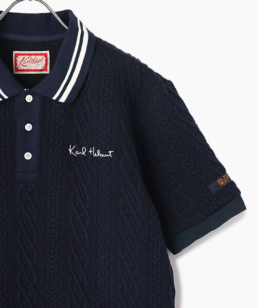 PINK HOUSE / ピンクハウス ポロシャツ | ロゴワンポイント刺繍入りポロシャツ | 詳細4