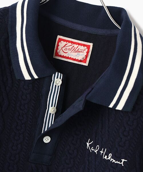 PINK HOUSE / ピンクハウス ポロシャツ | ロゴワンポイント刺繍入りポロシャツ | 詳細6