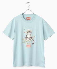 PINK HOUSE / ピンクハウス Tシャツ | さくらんぼの丘のねこプリントTシャツ