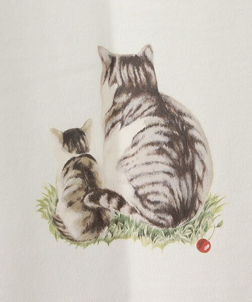 PINK HOUSE / ピンクハウス Tシャツ | さくらんぼの丘のねこプリントTシャツ | 詳細7