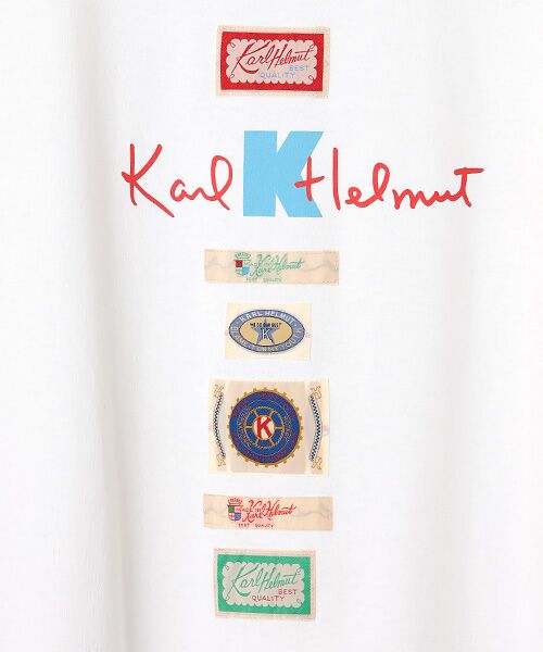 PINK HOUSE / ピンクハウス Tシャツ | ロゴプリント＆ネームワッペン使いTシャツ | 詳細5