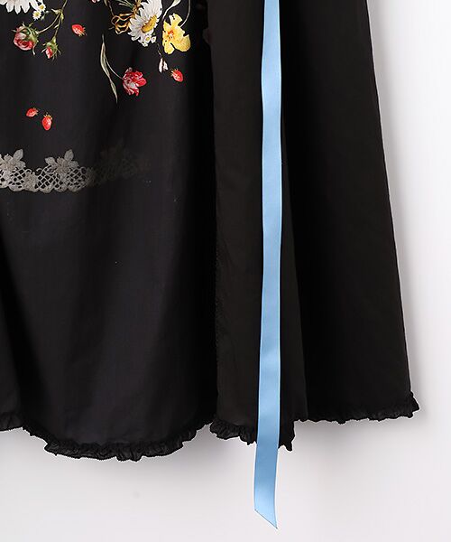 PINK HOUSE / ピンクハウス ロング・マキシ丈ワンピース | トロンプルイユラビットプリント使いローンワンピース | 詳細4