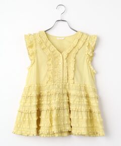 レース使いローンブラウス