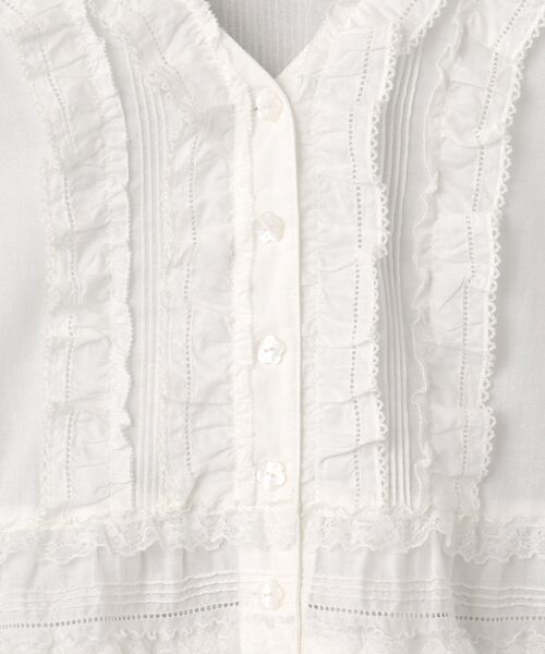 PINK HOUSE / ピンクハウス シャツ・ブラウス | レース使いローンブラウス | 詳細2