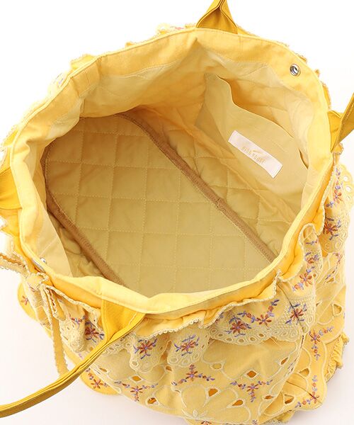 PINK HOUSE / ピンクハウス トートバッグ | フラワーエンブレース使いダンガリーバッグ | 詳細5