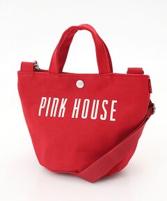 PINK HOUSE / ピンクハウス トートバッグ | ショルダー付きロゴプリントミニトート