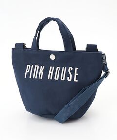 PINK HOUSE / ピンクハウス トートバッグ | ショルダー付きロゴプリントミニトート