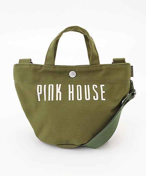 PINK HOUSE / ピンクハウス トートバッグ | ショルダー付きロゴプリントミニトート | 詳細1