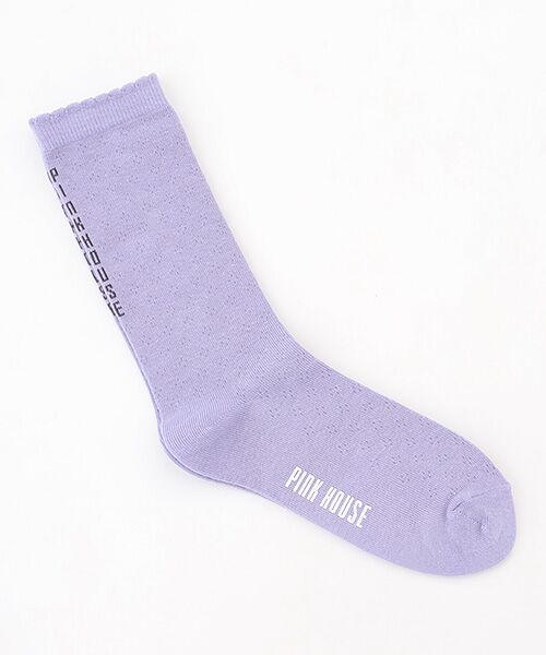 PINK HOUSE / ピンクハウス ソックス | バックロゴソックス（パープル）