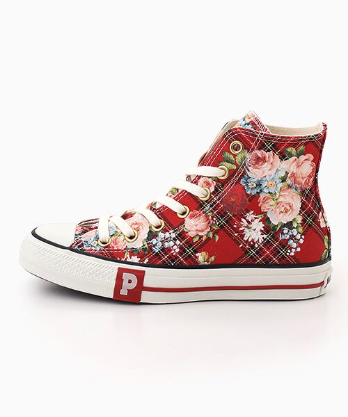 PINK HOUSE / ピンクハウス スニーカー | CONVERSE×PINK HOUSE フラワーチェックプリントハイカットスニーカー | 詳細2