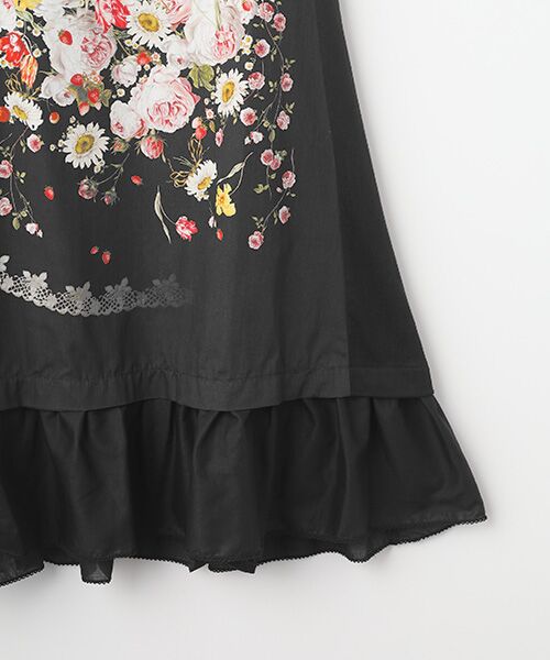 PINK HOUSE / ピンクハウス ロング・マキシ丈ワンピース | トロンプルイユラビットプリント使いカットソーワンピース | 詳細4