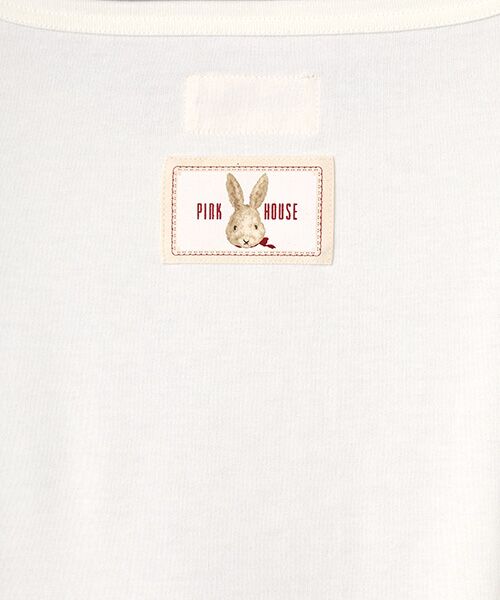 PINK HOUSE / ピンクハウス ロング・マキシ丈ワンピース | トロンプルイユラビットプリント使いカットソーワンピース | 詳細8