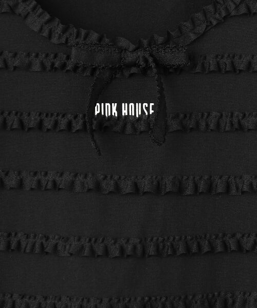 PINK HOUSE / ピンクハウス カットソー | トリコットオーガンジーフリル使いカットソー | 詳細1