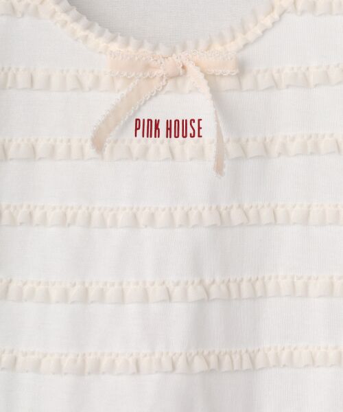 PINK HOUSE / ピンクハウス カットソー | トリコットオーガンジーフリル使いカットソー | 詳細2