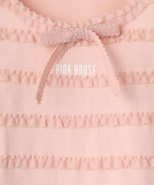 PINK HOUSE / ピンクハウス カットソー | トリコットオーガンジーフリル使いカットソー | 詳細3