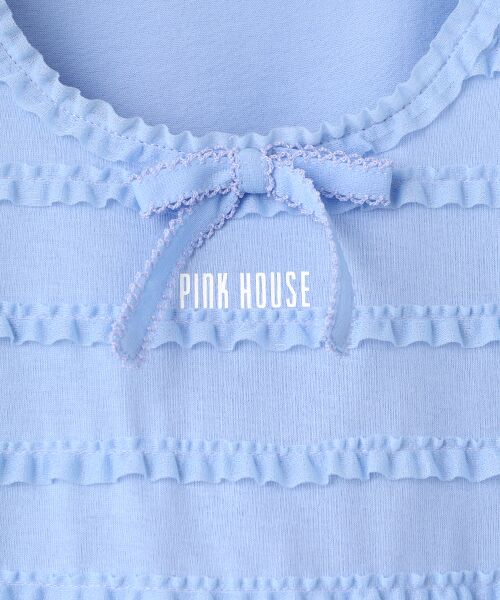 PINK HOUSE / ピンクハウス カットソー | トリコットオーガンジーフリル使いカットソー | 詳細7