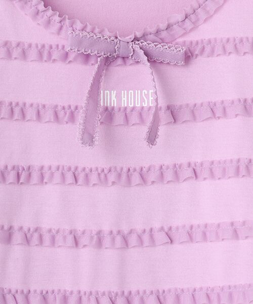 PINK HOUSE / ピンクハウス カットソー | トリコットオーガンジーフリル使いカットソー | 詳細9