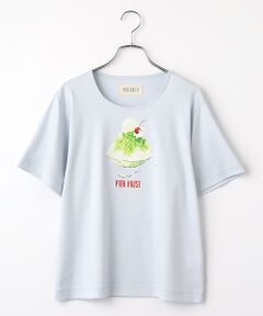 PINK HOUSE / ピンクハウス カットソー | かき氷プリントカットソー